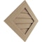Ekena Millwork Timberthane Rough Cedar Diamond Faux Wood Non-Functional Gable Vent, Primed Tan, 33"W x 33"H GVURDI33X33DRCPR - alternate 2